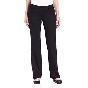 Dickies Womens Relaxed Straight Stretch Twill Pant, Black, 16 Regular Size 16